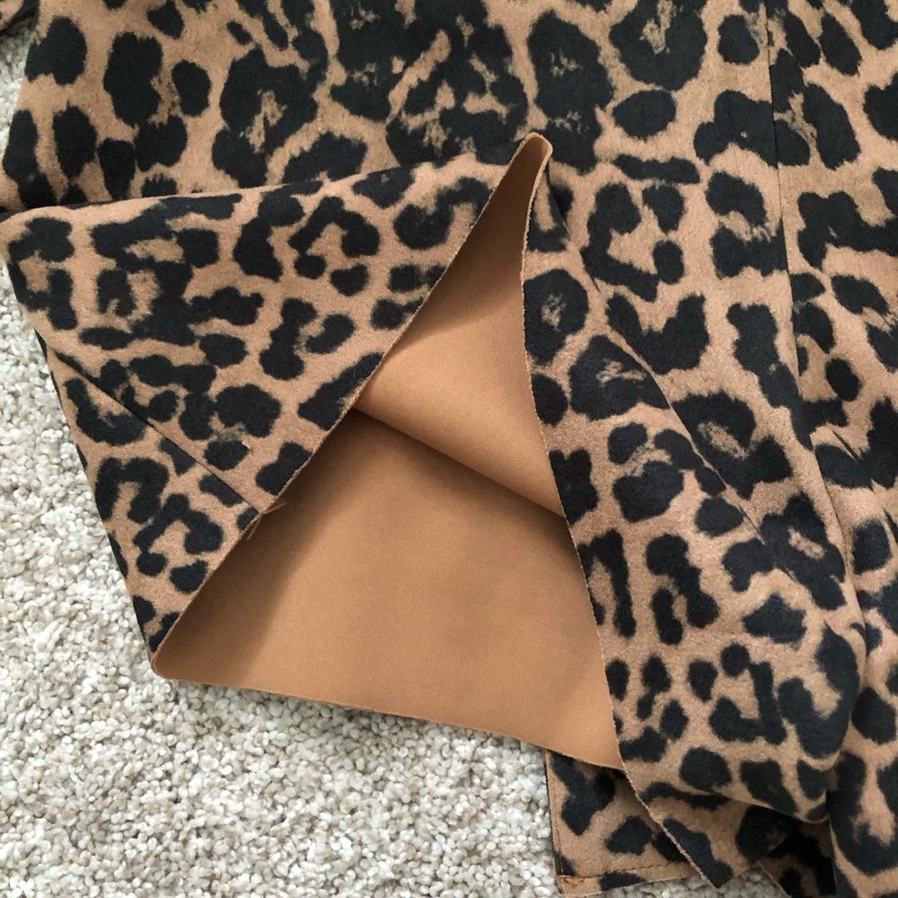 Zara leopard print cheetah short mini skort, size xs - Picture 8 of 9